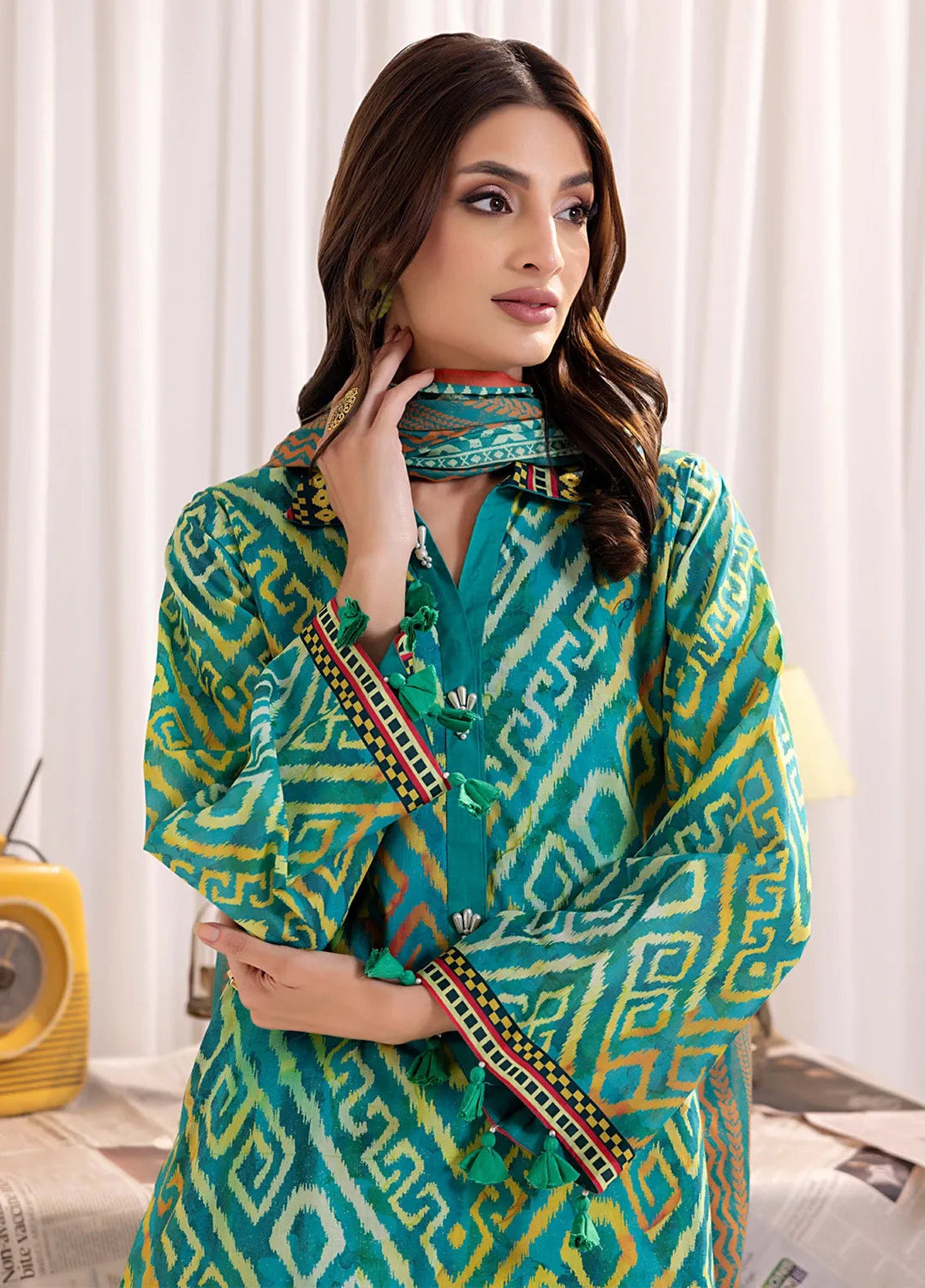 Salitex Printed Lawn Suits Unstitched 3 Piece SSW63UP132UT - Summer Collection