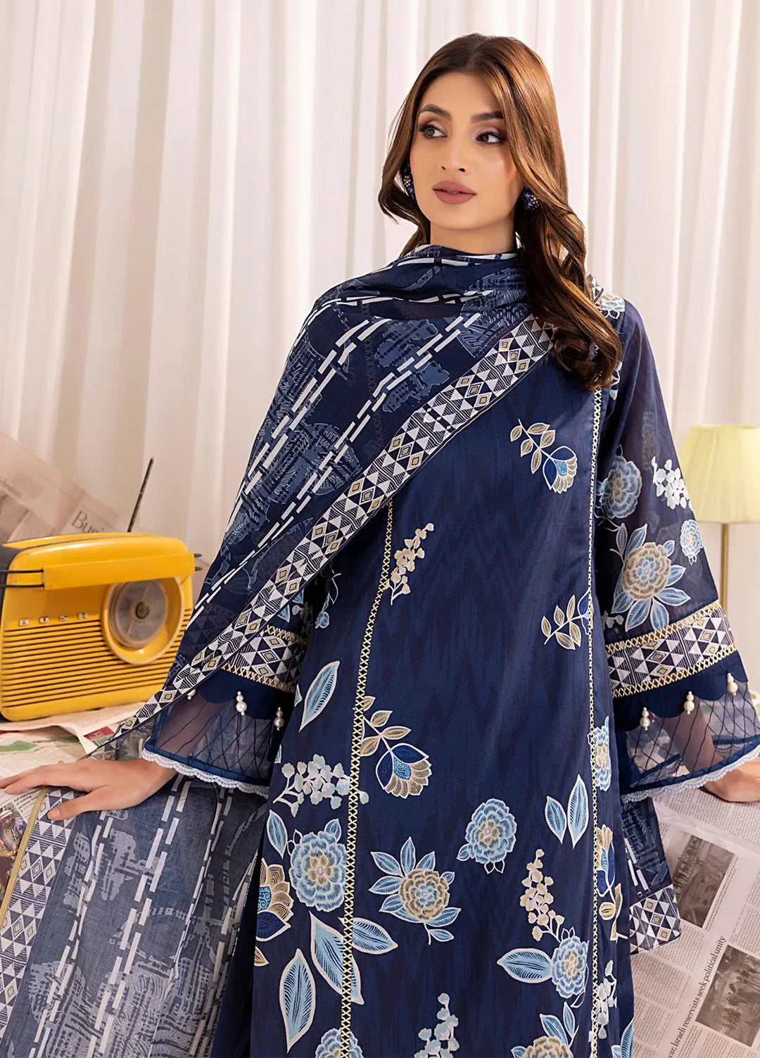 Salitex Printed Lawn Suits Unstitched 3 Piece SSW63UP133UT - Summer Collection