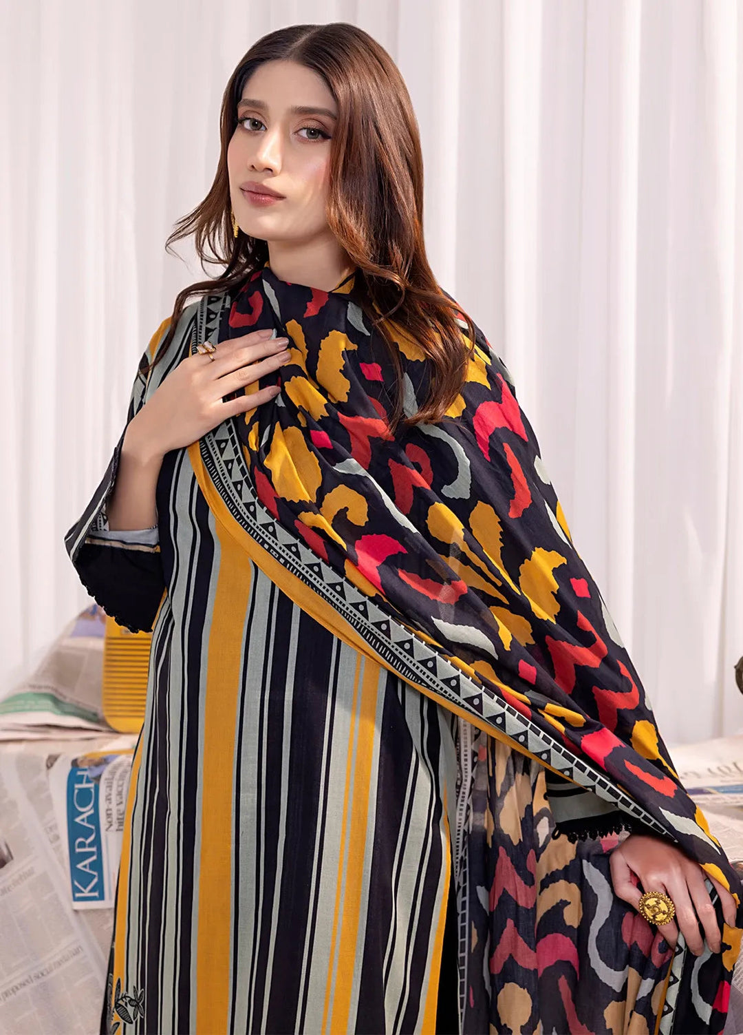 Salitex Printed Lawn Suits Unstitched 3 Piece SSW63UP135UT - Summer Collection