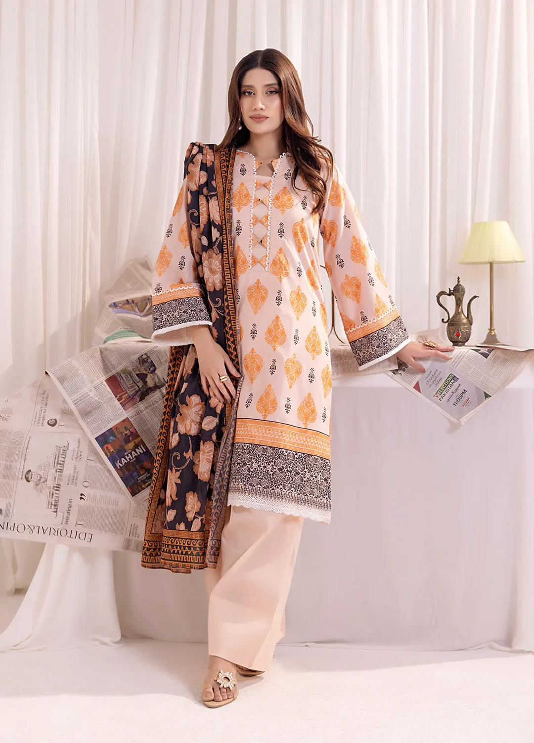 Salitex Printed Lawn Suits Unstitched 3 Piece SSW63UP139UT - Summer Collection
