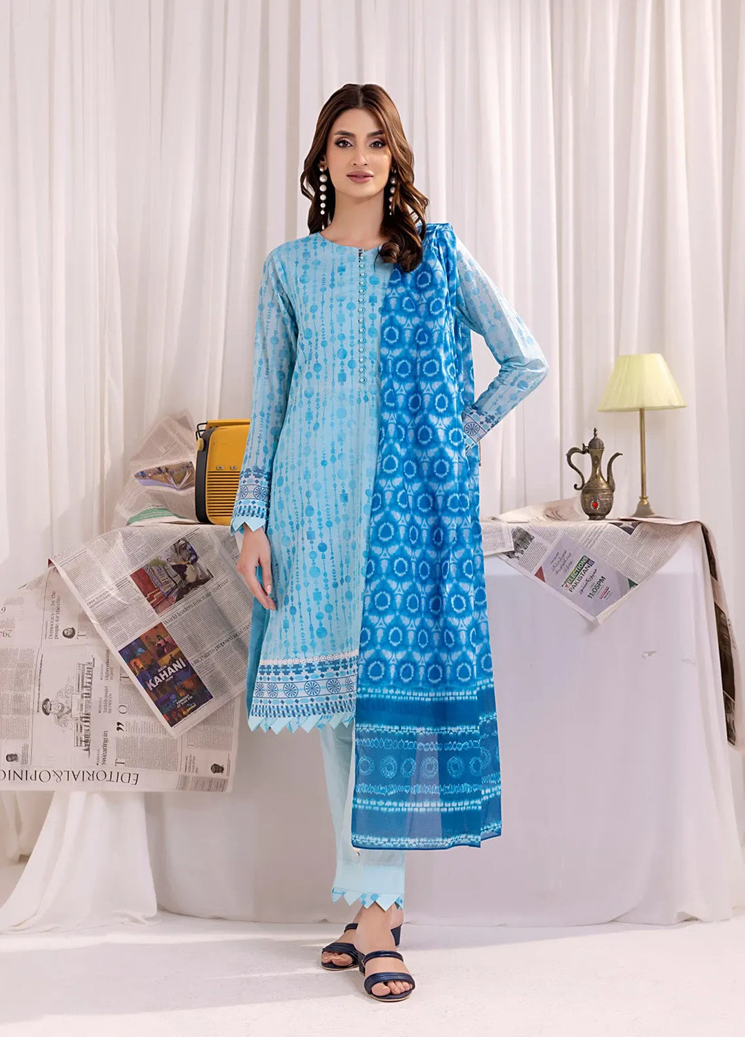 Salitex Printed Lawn Suits Unstitched 3 Piece SSW63UP140UT - Summer Collection