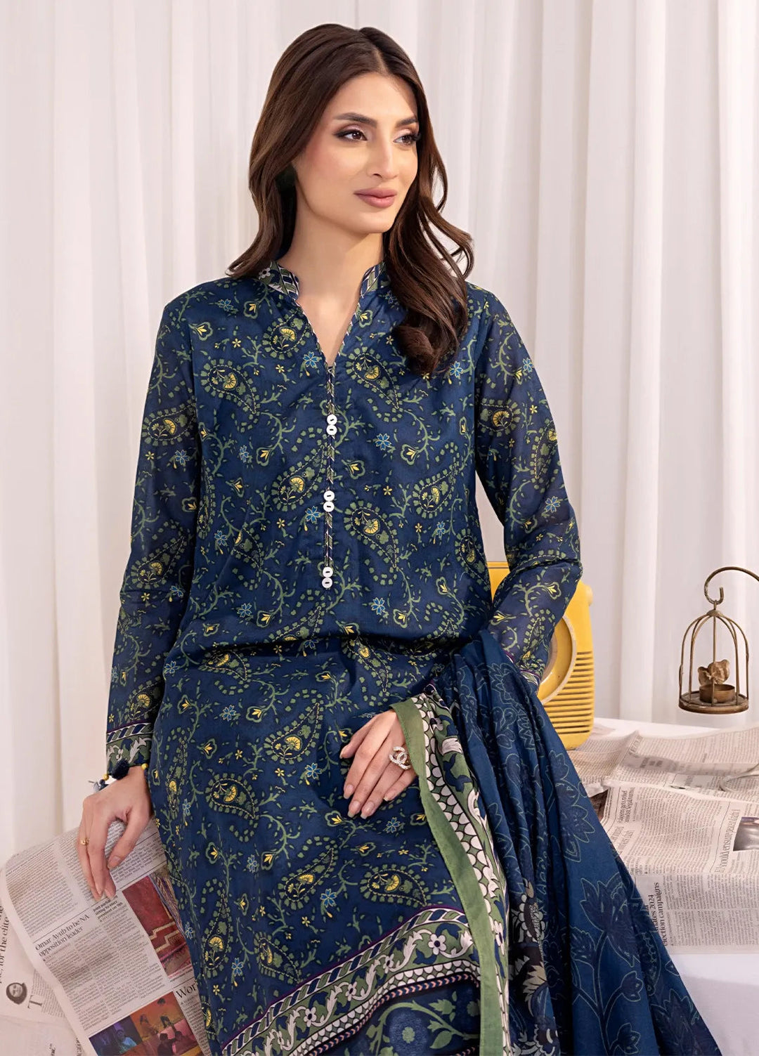Salitex Printed Lawn Suits Unstitched 3 Piece SSW63UP143UT - Summer Collection