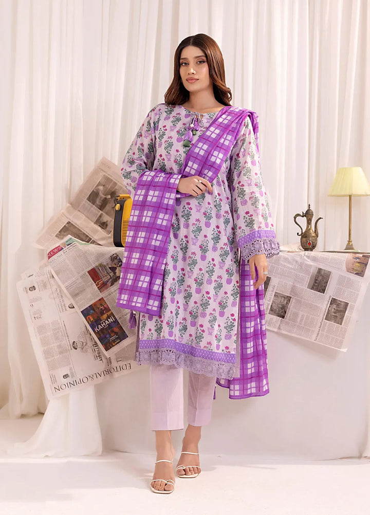 Salitex Printed Lawn Suits Unstitched 3 Piece SSW63UP144UT - Summer Collection