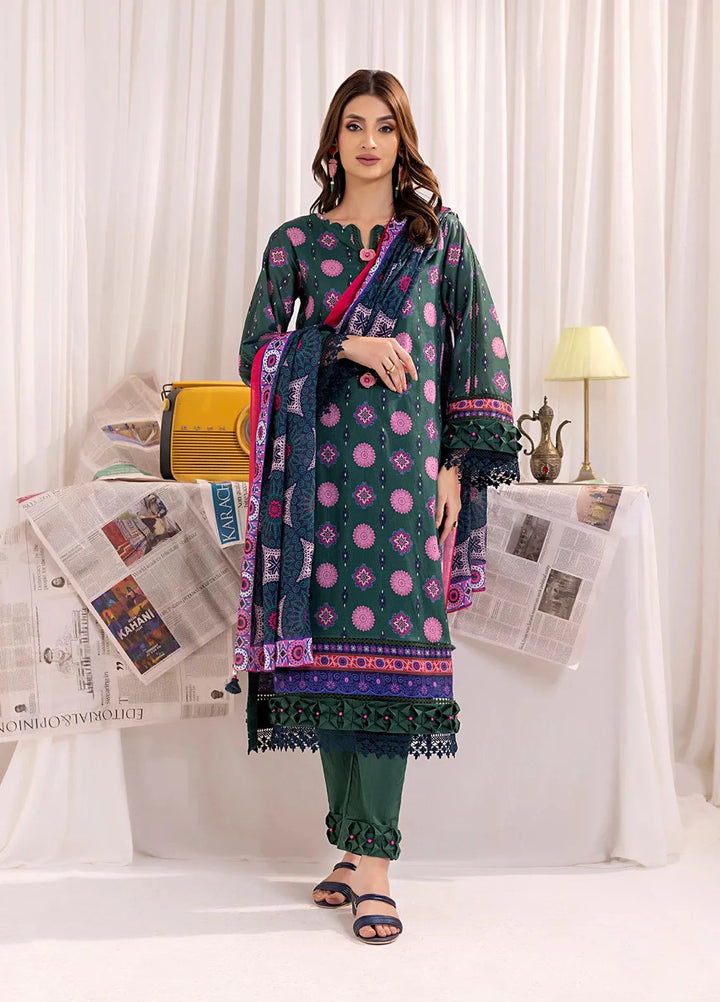 Salitex Printed Lawn Suits Unstitched 3 Piece SSW63UP145UT - Summer Collection