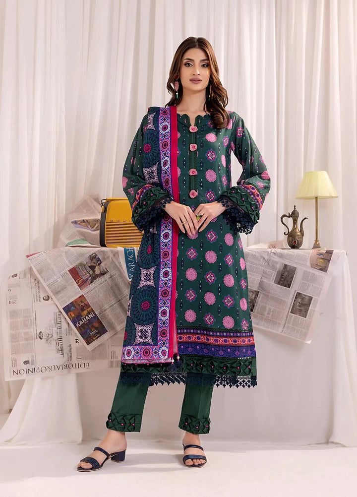 Salitex Printed Lawn Suits Unstitched 3 Piece SSW63UP145UT - Summer Collection