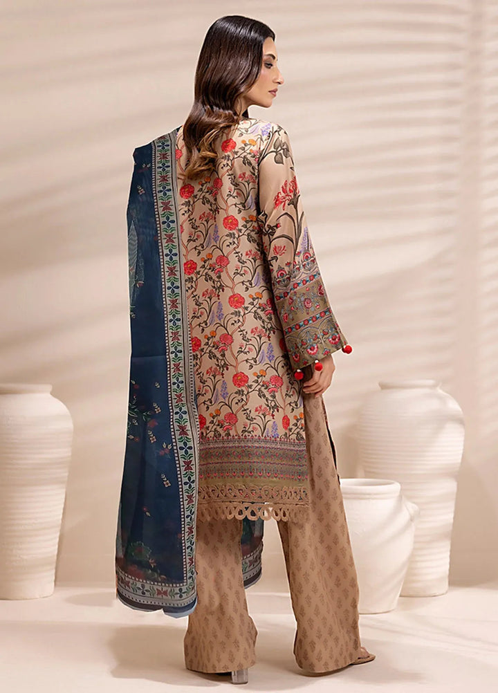 Salitex Printed Silk Lawn Suits Unstitched 3 Piece SUNS25ASI155UT - Summer Collection