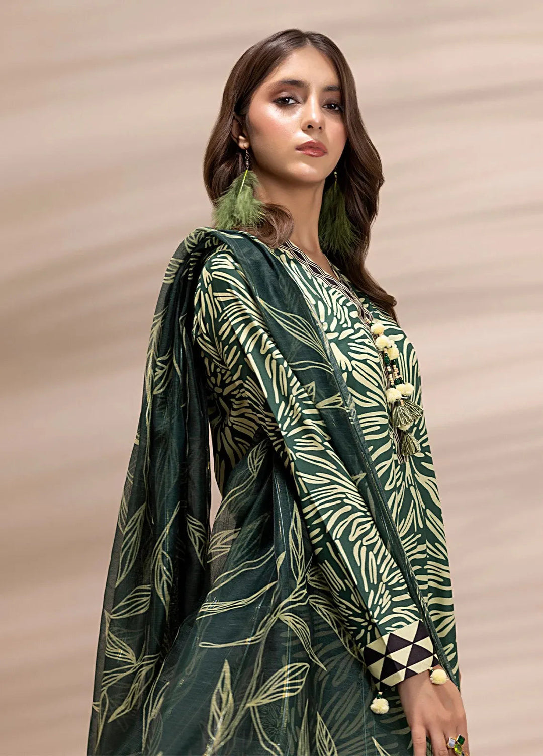 Salitex Printed Silk Lawn Suits Unstitched 3 Piece SUNS25ASI147UT - Summer Collection