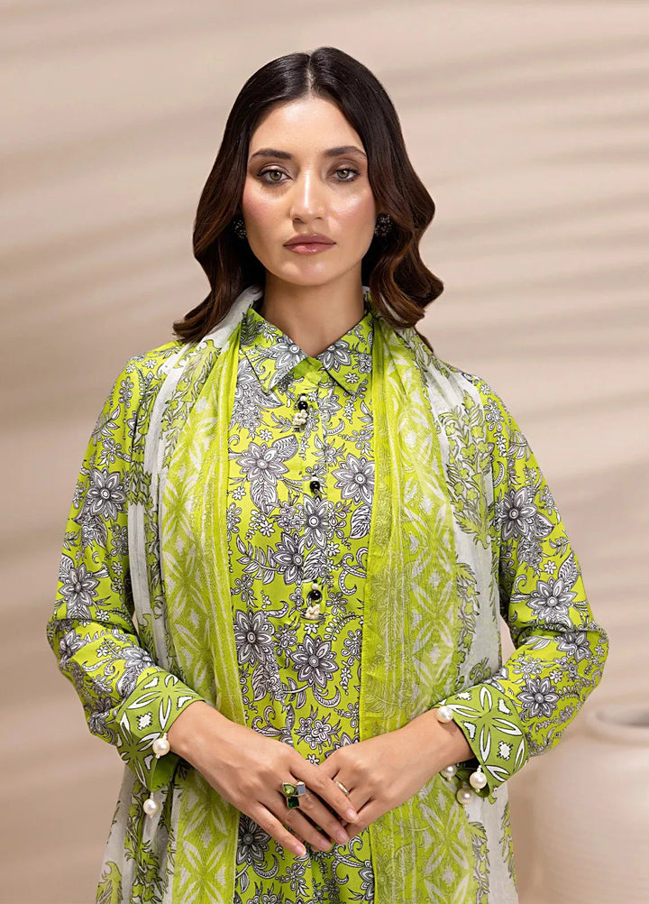 Salitex Printed Silk Lawn Suits Unstitched 3 Piece SUNS25ASI153UT - Summer Collection