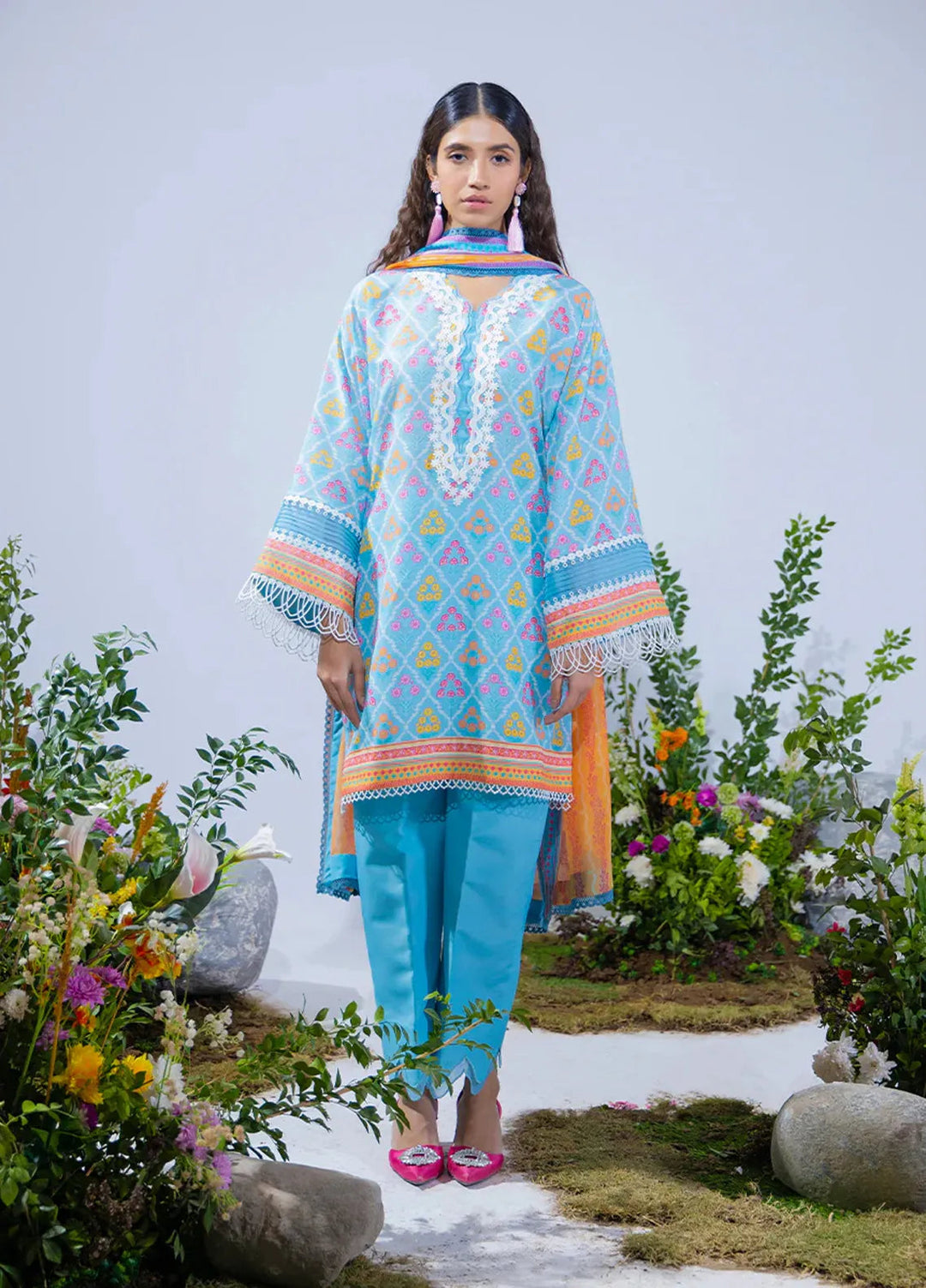 Salitex Printed Silk Lawn Suits Unstitched 3 Piece WUS3BS24SI10UT - Festive Collection