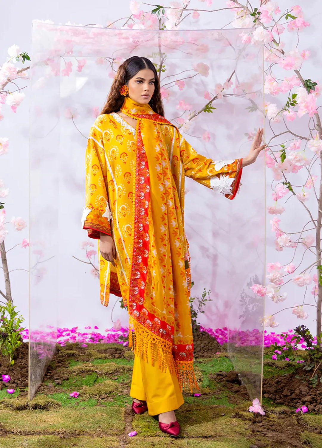 Salitex Printed Silk Lawn Suits Unstitched 3 Piece WUS3BS24SI11UT - Festive Collection