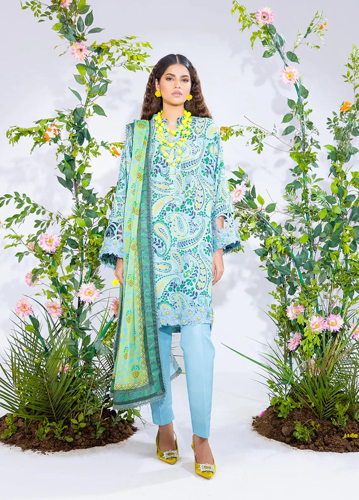 Salitex Printed Silk Lawn Suits Unstitched 3 Piece WUS3BS24SI13UT - Festive Collection