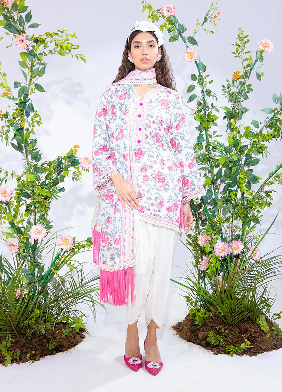 Salitex Printed Silk Lawn Suits Unstitched 3 Piece WUS3BS24SI15UT - Festive Collection