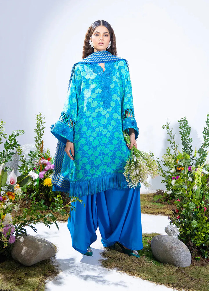 Salitex Printed Silk Lawn Suits Unstitched 3 Piece WUS3BS24SI5UT - Festive Collection