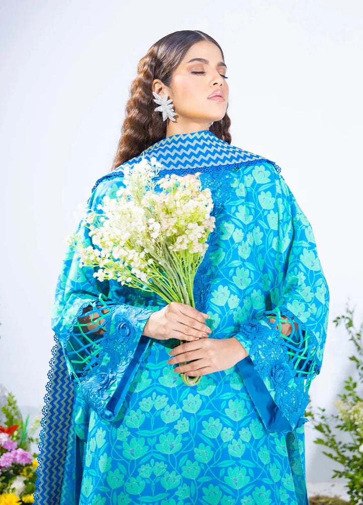 Salitex Printed Silk Lawn Suits Unstitched 3 Piece WUS3BS24SI5UT - Festive Collection