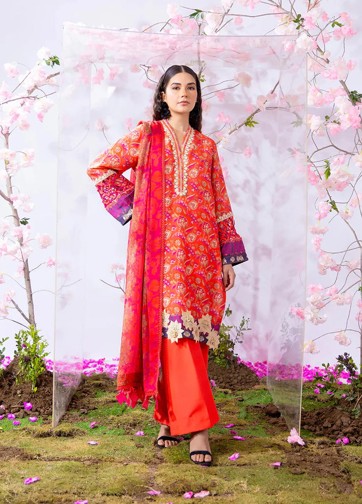Salitex Printed Silk Lawn Suits Unstitched 3 Piece WUS3BS24SI7UT - Festive Collection