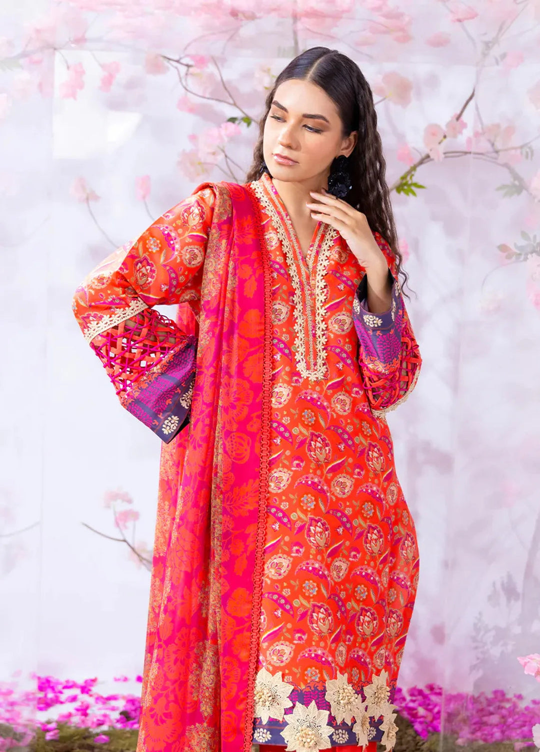 Salitex Printed Silk Lawn Suits Unstitched 3 Piece WUS3BS24SI7UT - Festive Collection