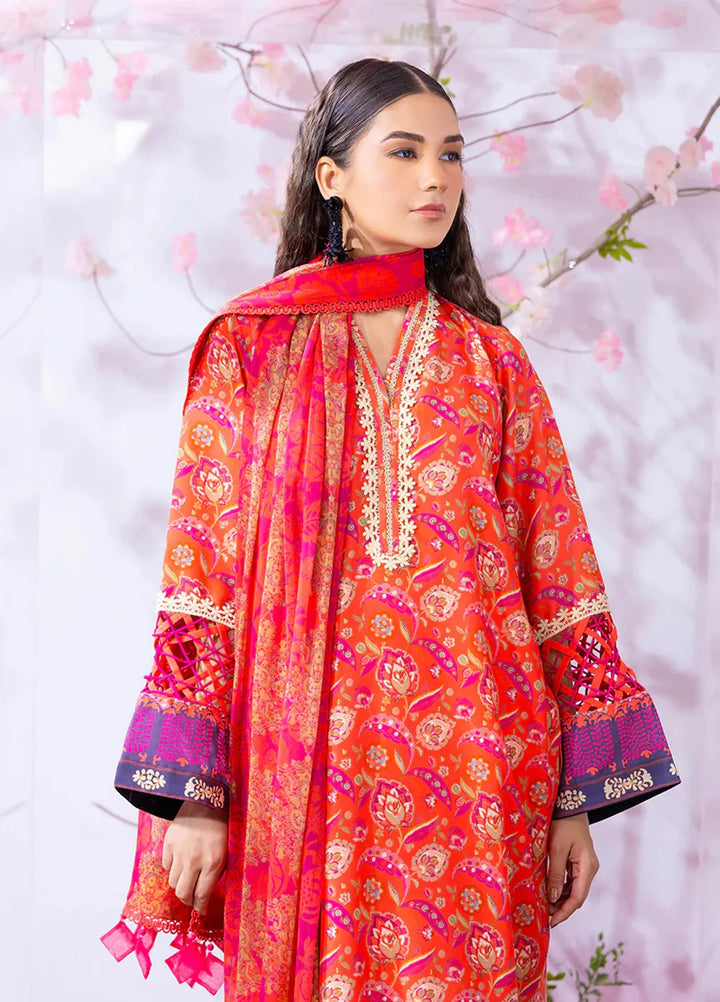 Salitex Printed Silk Lawn Suits Unstitched 3 Piece WUS3BS24SI7UT - Festive Collection