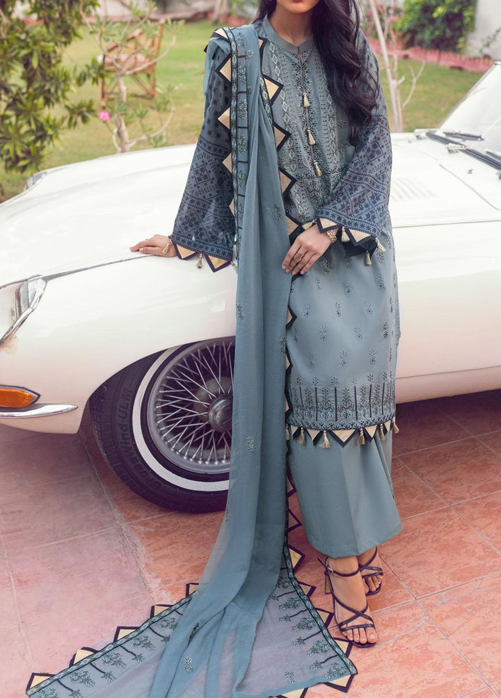 Shades of Festive By Salitex Embroidered Lawn Suits Unstitched 3 Piece ST22SF WK-01013UT - Eid Collection