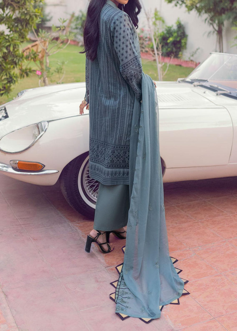 Shades of Festive By Salitex Embroidered Lawn Suits Unstitched 3 Piece ST22SF WK-01013UT - Eid Collection