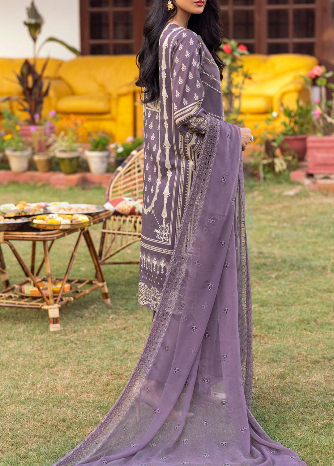 Shades of Festive By Salitex Embroidered Lawn Suits Unstitched 3 Piece ST22SF WK-01015UT - Eid Collection