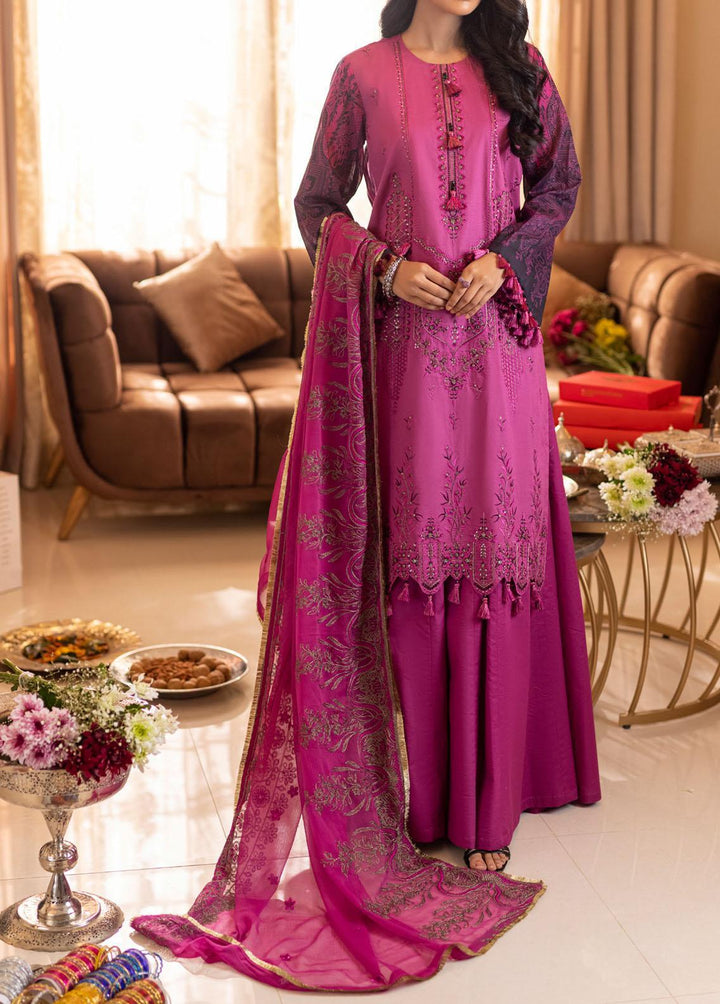 Shades of Festive By Salitex Embroidered Lawn Suits Unstitched 3 Piece ST22SF WK-01017UT - Eid Collection