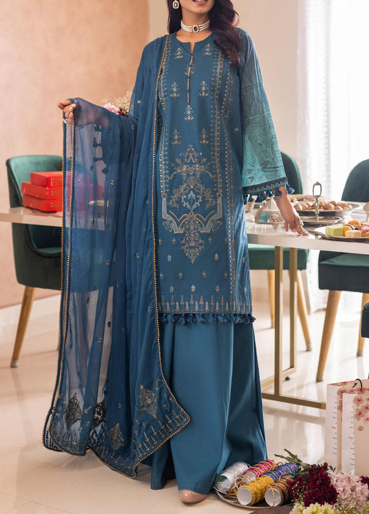 Shades of Festive By Salitex Embroidered Lawn Suits Unstitched 3 Piece ST22SF WK-01023UT - Eid Collection