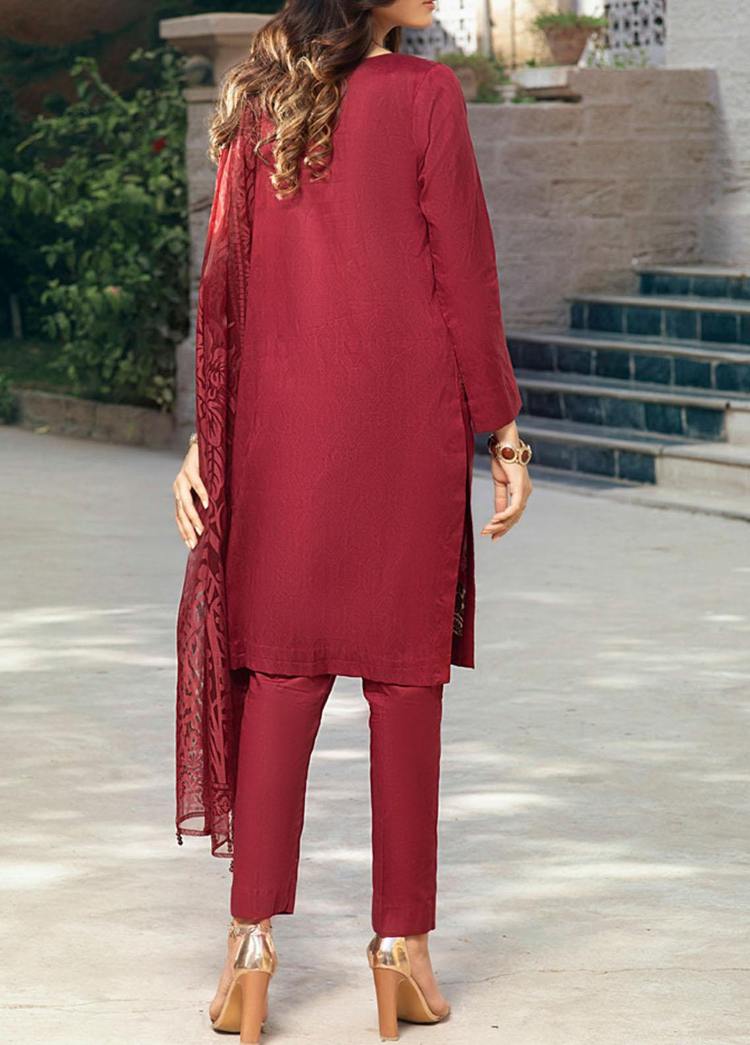 Salitex Embroidered Jacquard Suits Unstitched 3 Piece ST21SJ 00734 - Summer Collection
