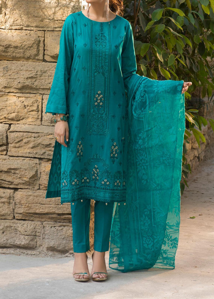 Salitex Embroidered Jacquard Suits Unstitched 3 Piece ST21SJ 00738 - Summer Collection