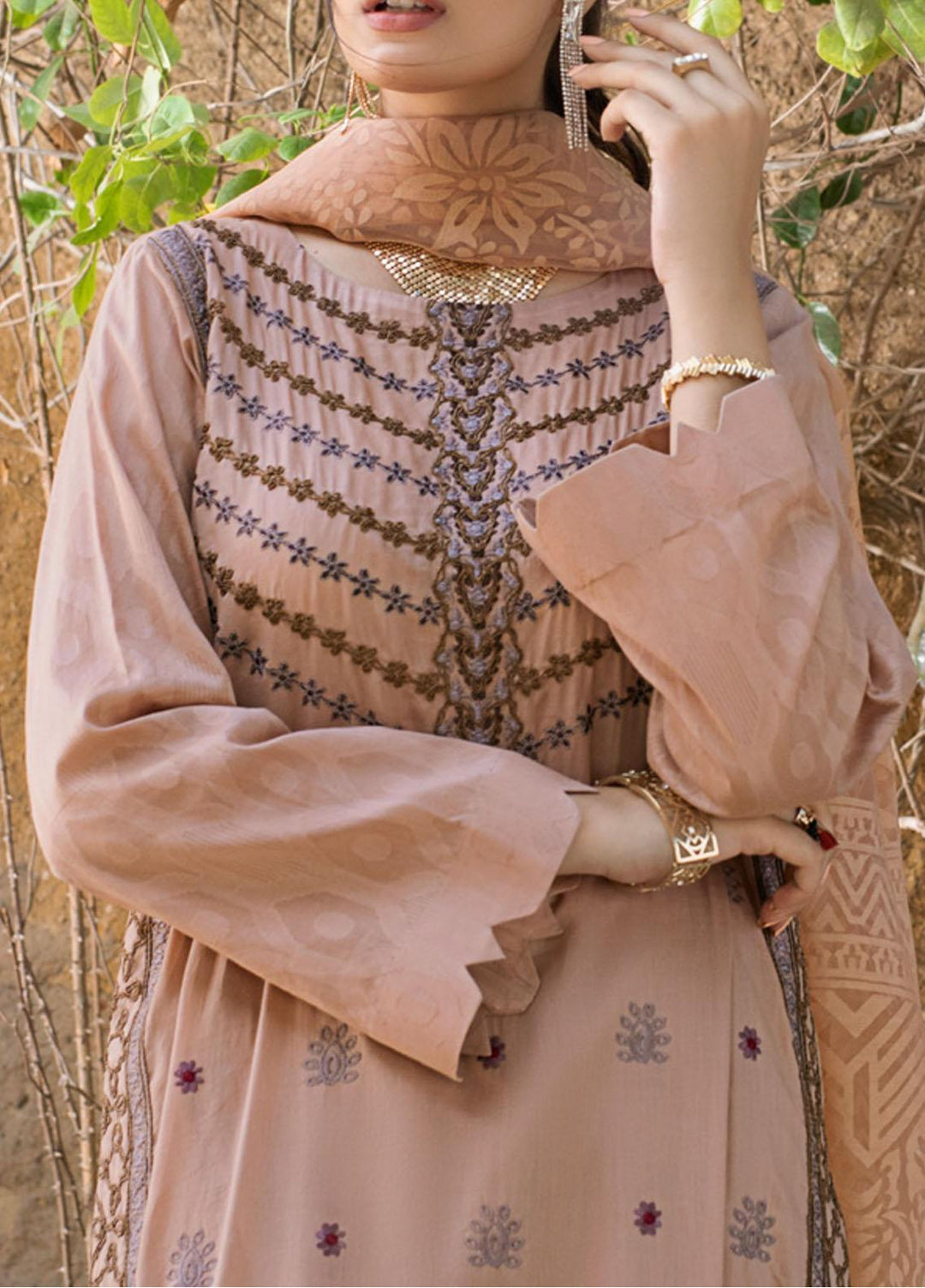 Salitex Embroidered Jacquard Suits Unstitched 3 Piece ST21SJ 00742 - Summer Collection