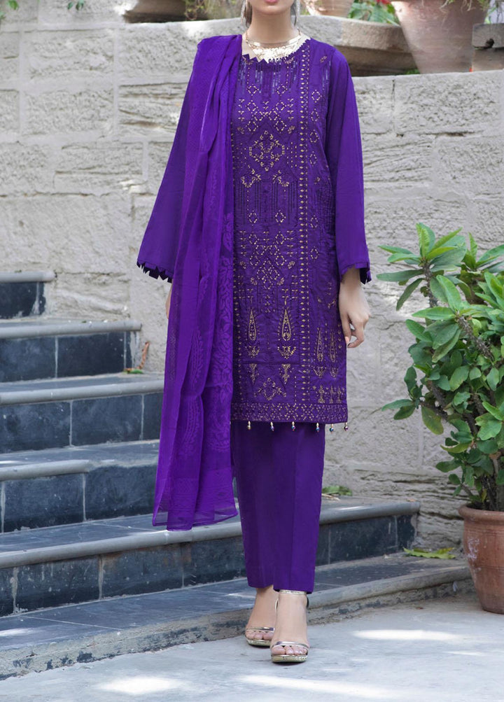 Salitex Embroidered Jacquard Suits Unstitched 3 Piece ST21SJ 00744 - Summer Collection