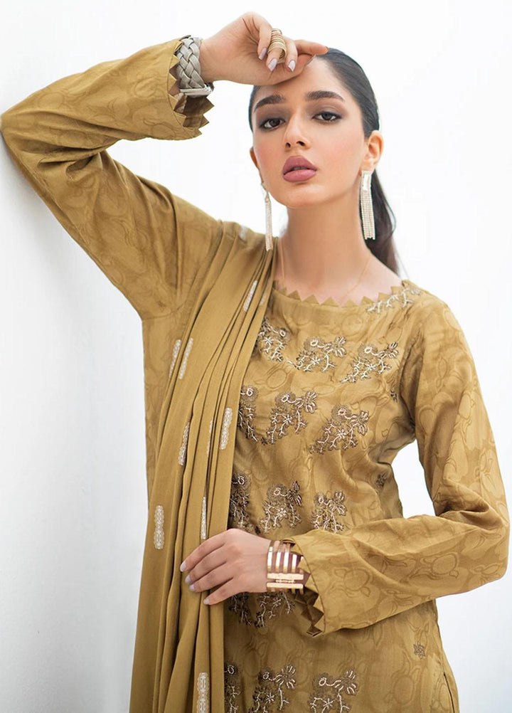Salitex Embroidered Jacquard Suits Unstitched 3 Piece SL21SS WK-00761 - Winter Collection