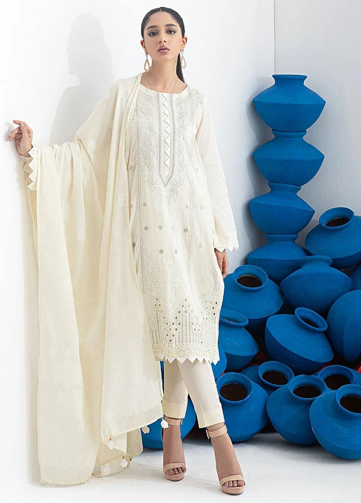 Salitex Embroidered Jacquard Suits Unstitched 3 Piece SL21SS WK-00769 - Winter Collection