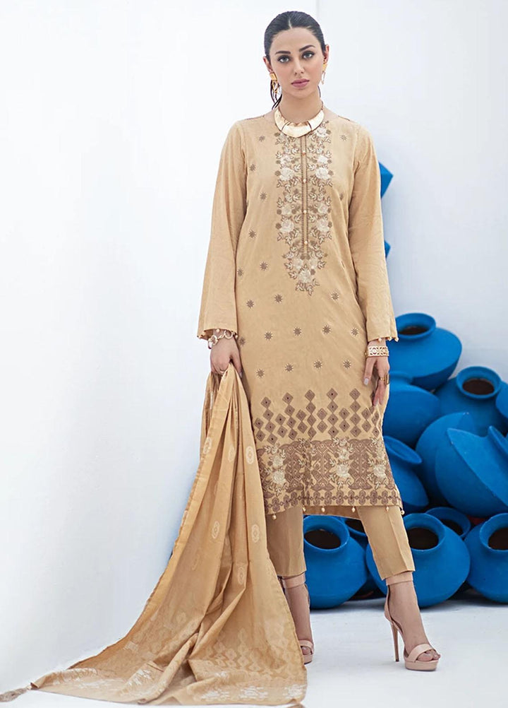 Salitex Embroidered Jacquard Suits Unstitched 3 Piece SL21SS WK-00772 - Winter Collection