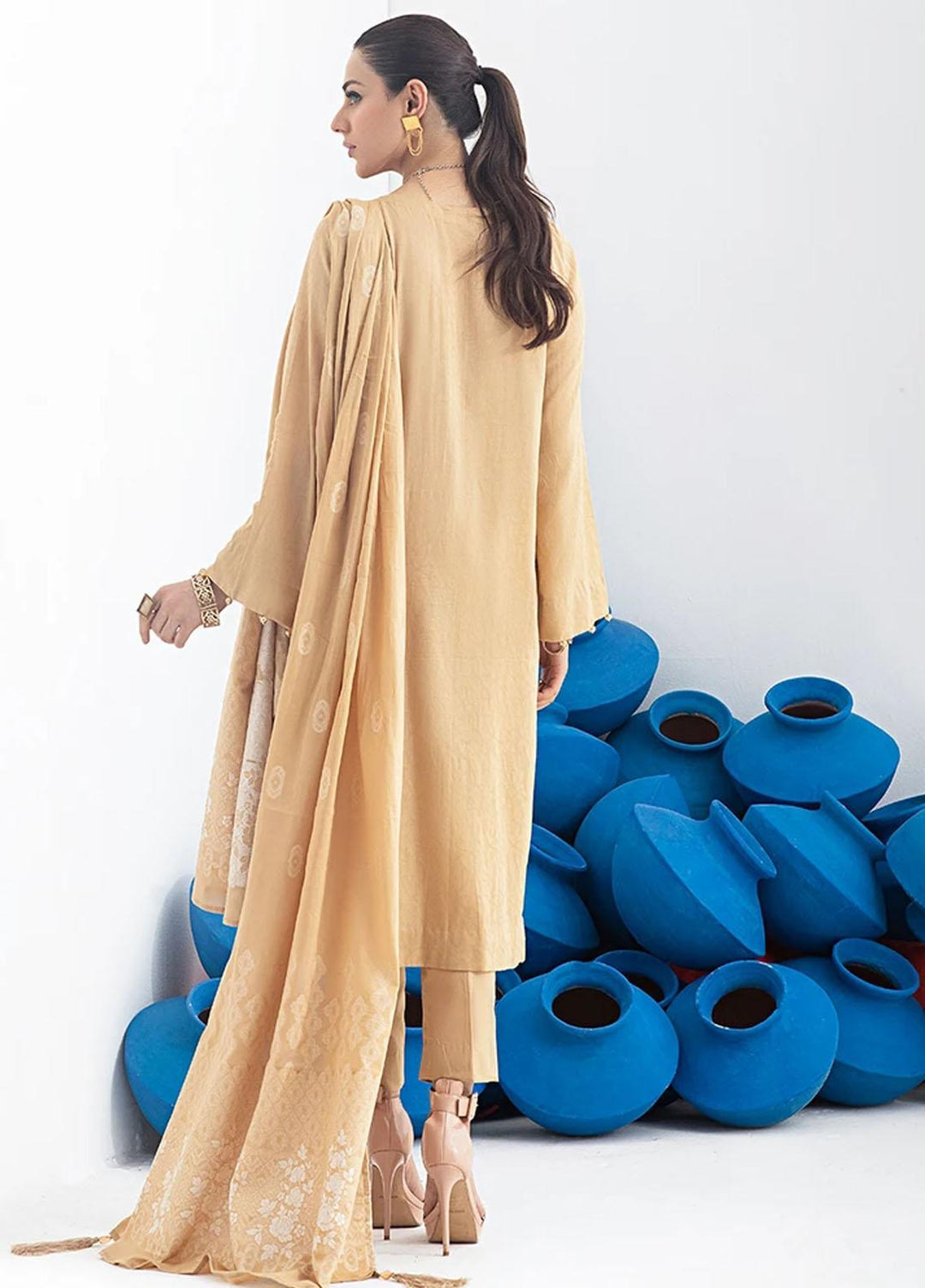 Salitex Embroidered Jacquard Suits Unstitched 3 Piece SL21SS WK-00772 - Winter Collection