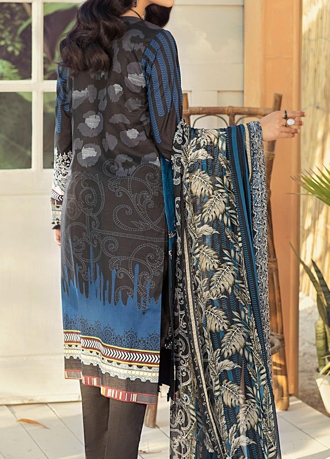 Salitex Embroidered Lawn Suits Unstitched 3 Piece ST21SK WK-00535-B - Summer Collection