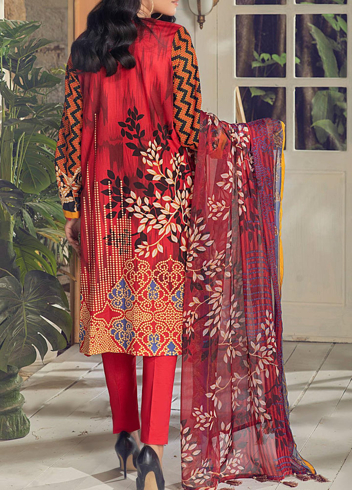 Salitex Embroidered Lawn Suits Unstitched 3 Piece ST21SK WK-00537-B - Summer Collection