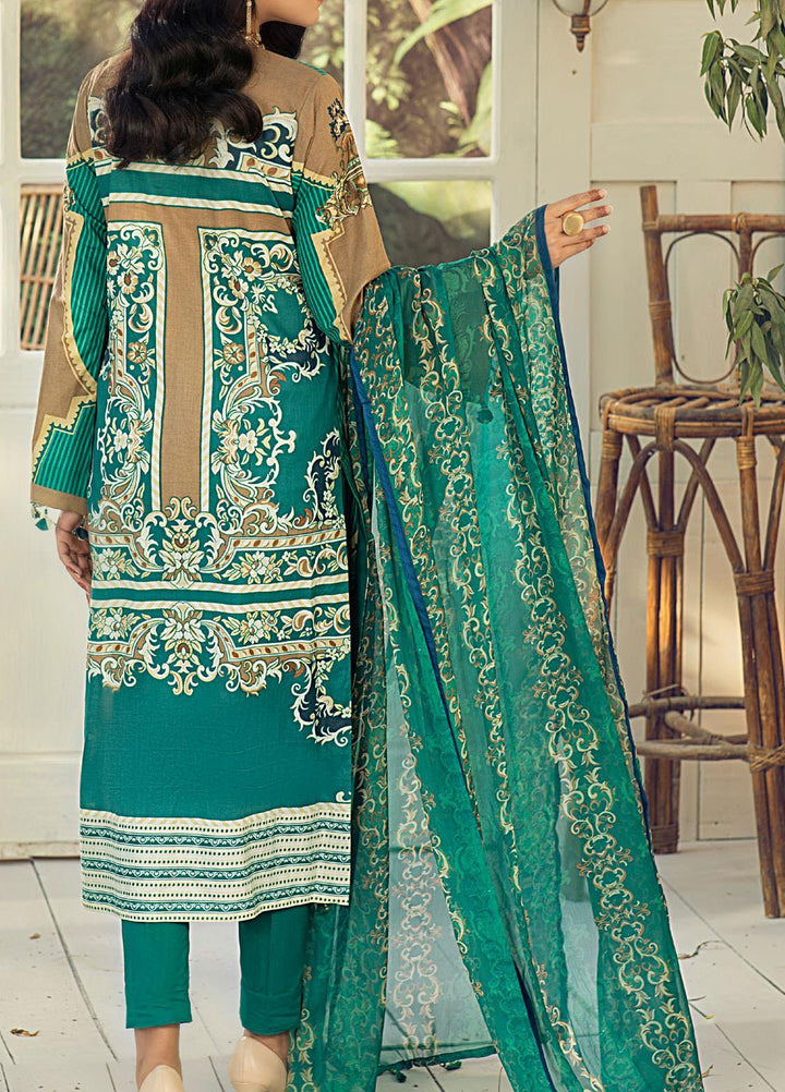 Salitex Embroidered Lawn Suits Unstitched 3 Piece ST21SK WK-00538-B - Summer Collection
