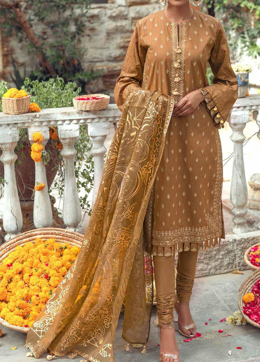 Singhar Khas By Salitex Embroidered Lawn Suits Unstitched 3 Piece ST22SK WK-01026B - Eid Collection