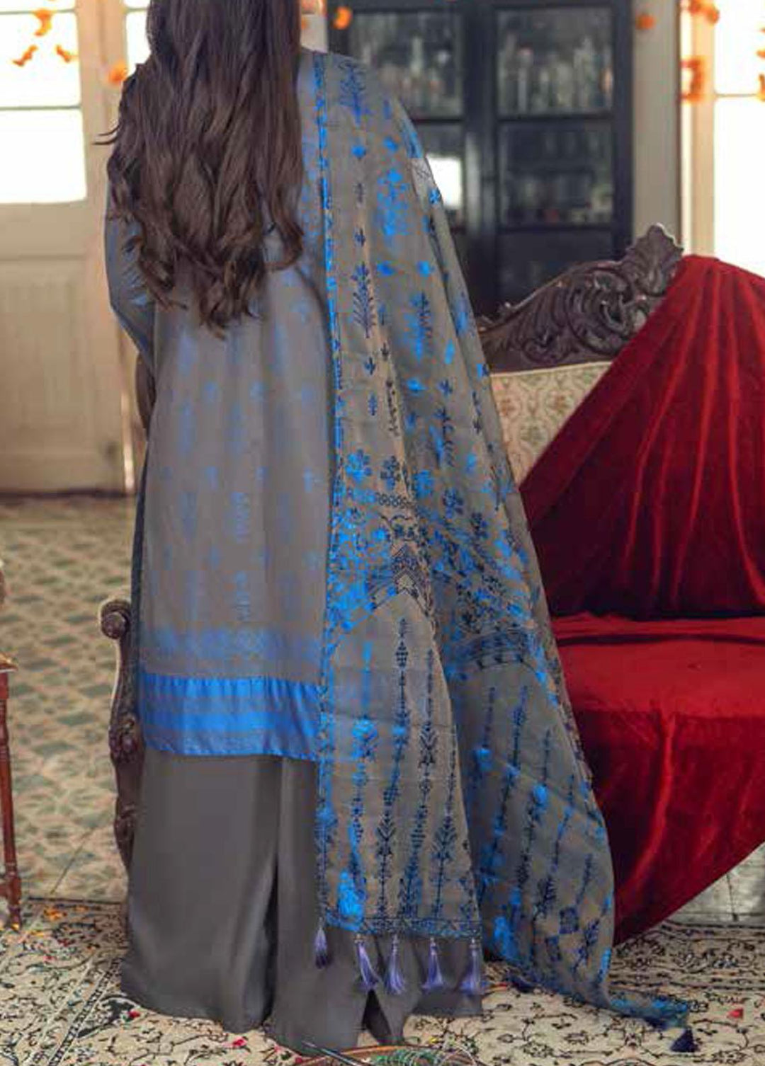 Singhar Khas By Salitex Embroidered Lawn Suits Unstitched 3 Piece ST22SK WK-01027A - Eid Collection