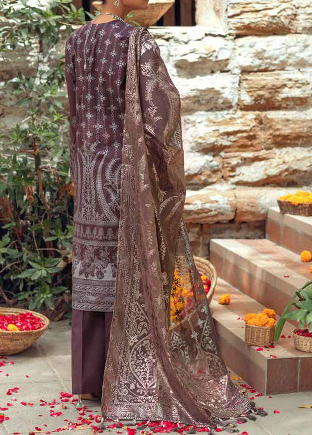 Singhar Khas By Salitex Embroidered Lawn Suits Unstitched 3 Piece ST22SK WK-01029B - Eid Collection