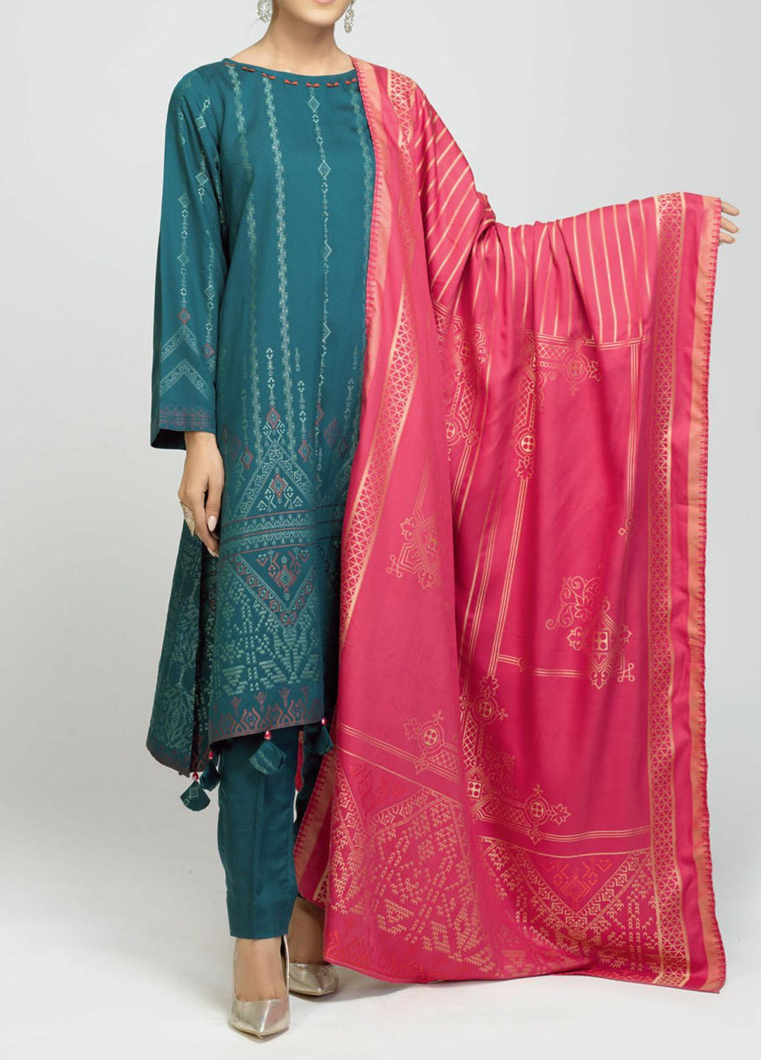 Salitex Viscose Jacquard Suits Unstitched 3 Piece SL21VJ WK-00815 - Winter Collection