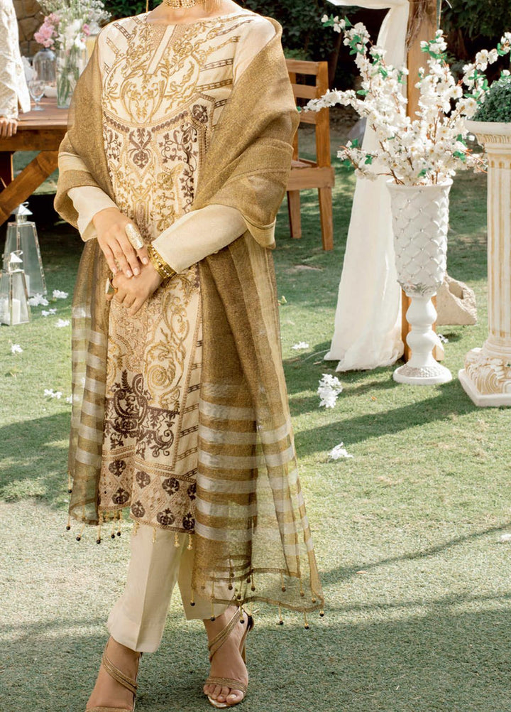 Salitex Embroidered Jacquard Suits Unstitched 3 Piece ST21VE WK-00655 - Luxury Collection