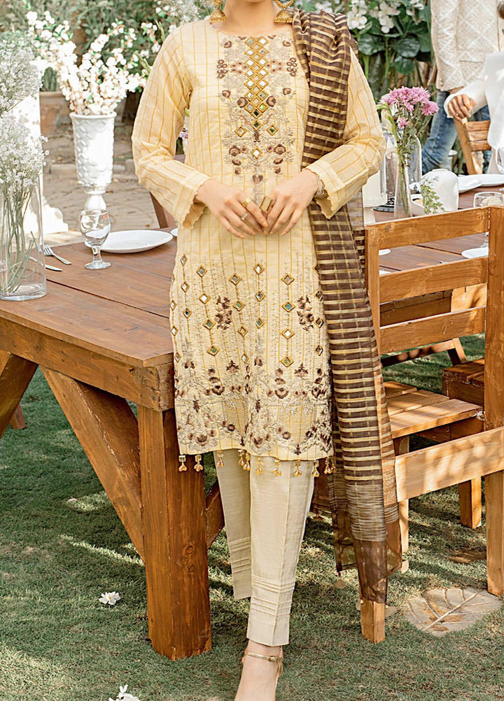 Salitex Embroidered Jacquard Suits Unstitched 3 Piece ST21VE WK-00658 - Luxury Collection