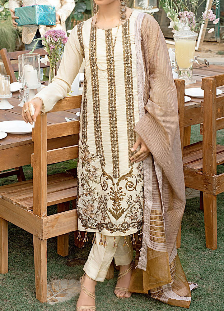 Salitex Embroidered Jacquard Suits Unstitched 3 Piece ST21VE WK-00661 - Luxury Collection