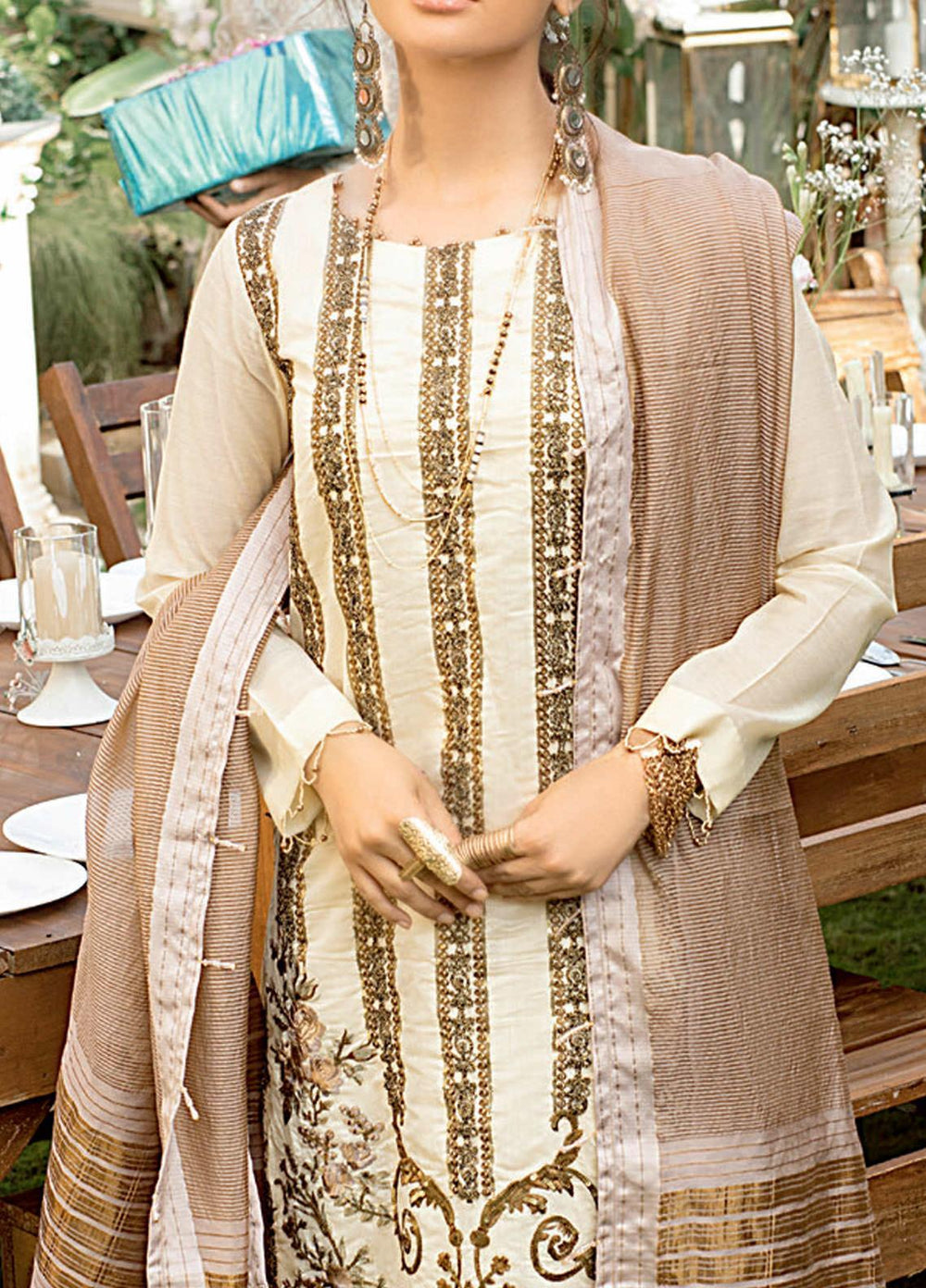 Salitex Embroidered Jacquard Suits Unstitched 3 Piece ST21VE WK-00661 - Luxury Collection