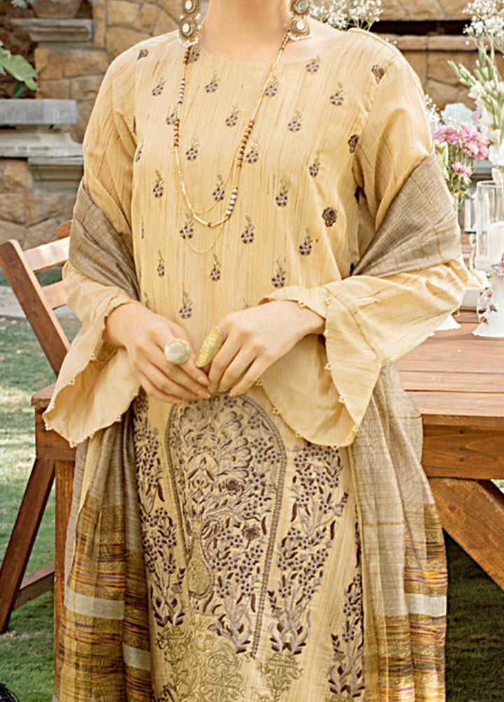 Salitex Embroidered Jacquard Suits Unstitched 3 Piece ST21VE WK-00666 - Luxury Collection