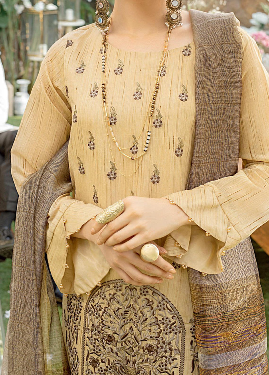 Salitex Embroidered Jacquard Suits Unstitched 3 Piece ST21VE WK-00666 - Luxury Collection