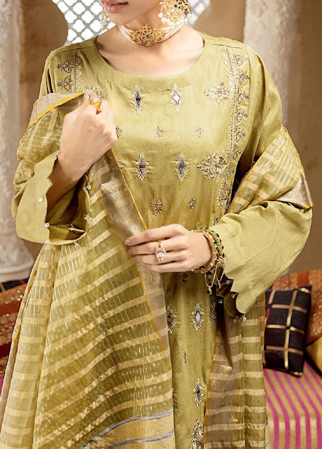 Zavish By Salitex Embroidered Lawn Suits Unstitched 3 Piece ST22Z WK-00960UT - Luxury Collection