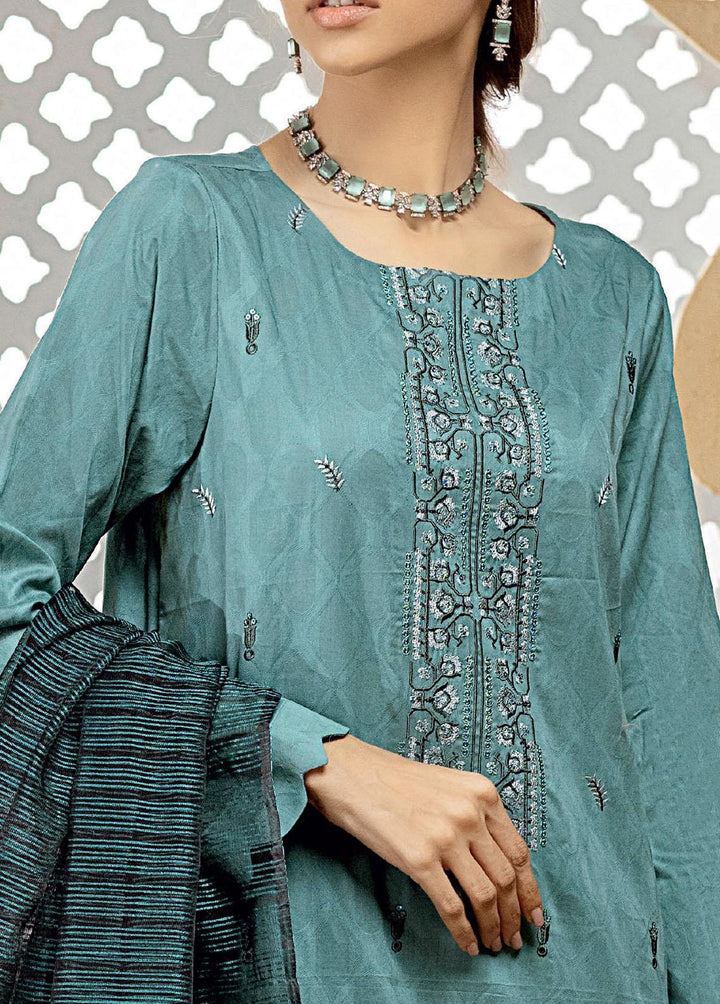 Zavish By Salitex Embroidered Lawn Suits Unstitched 3 Piece ST22Z WK-00966UT - Luxury Collection