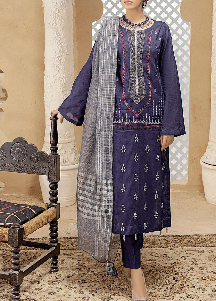 Zavish By Salitex Embroidered Lawn Suits Unstitched 3 Piece ST22Z WK-00967UT - Luxury Collection